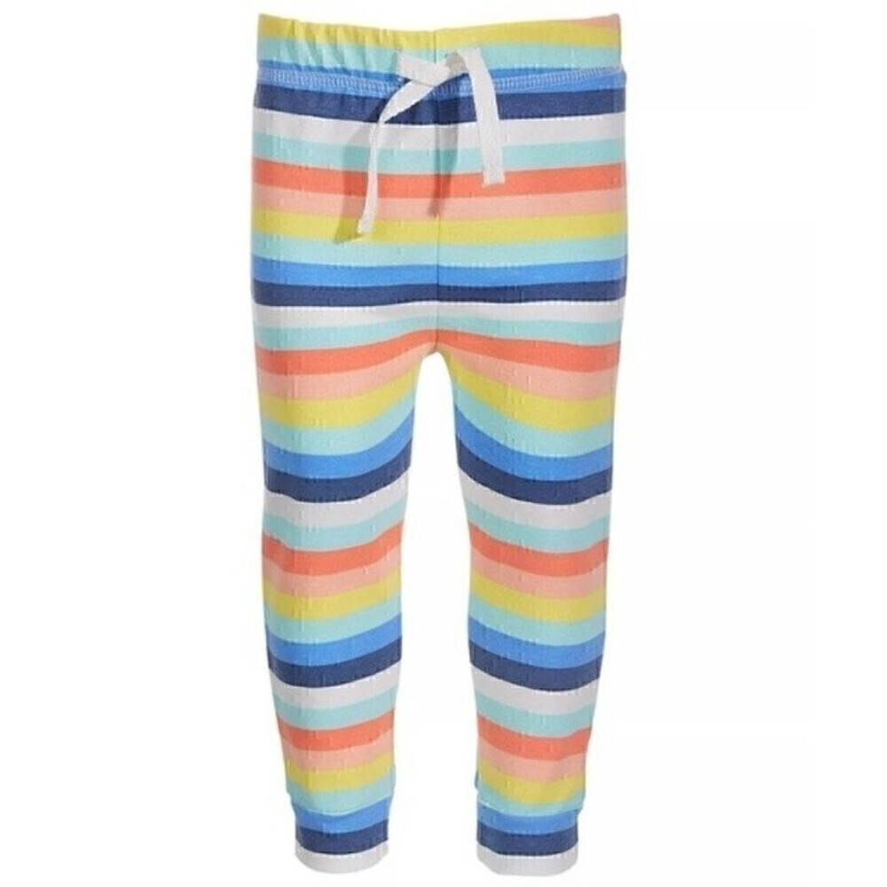 FIRST IMPRESSIONS Toddler Boys Striped Cotton Jogger Pants, leggings